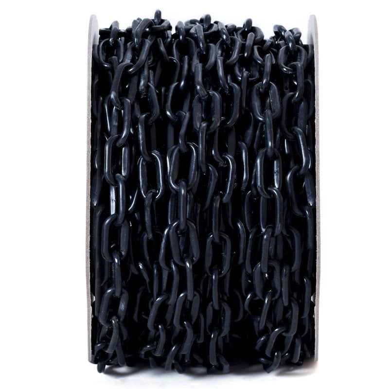 Costway Plastic Chain with Endless Applications For Crowd Control in Black