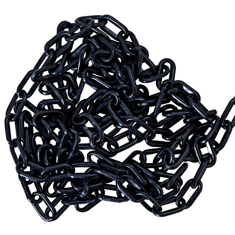 Costway Plastic Chain with Endless Applications For Crowd Control in Black