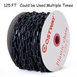Costway Plastic Chain with Endless Applications For Crowd Control in Black