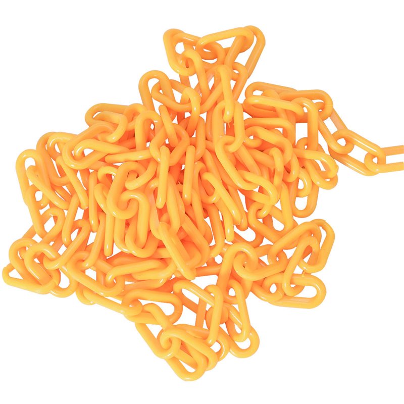 Costway Plastic Chain with Endless Applications For Crowd Control in Orange