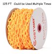 Costway Plastic Chain with Endless Applications For Crowd Control in Orange