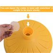 Costway Plastic Stanchions with 5 C-Hooks Chains in Yellow (Set of 6)