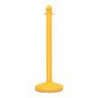 Costway Plastic Stanchions with 5 C-Hooks Chains in Yellow (Set of 6)