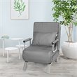 Costway Metal and Sponge 5-Position Folding Sleeper Bed with Pillow Gray