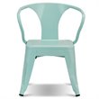 Costway Contemporary Premium Steel Kids Chair in Blue (Set of 2)