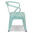 Costway Contemporary Premium Steel Kids Chair in Blue (Set of 2)