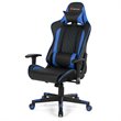Costway PU Metal Massage Gaming Chair with Lumbar Support & Headrest in Blue