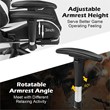 Costway PU and Metal Swivel Massage Gaming Chair with Footrest in White