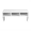 Costway Contemporary MDF Wall Mounted Floating Computer Desk in White