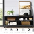 Costway Wood TV Stand/Entertainment Media Center for TVs up to 58