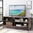 Costway Wood TV Stand/Entertainment Media Center for TVs up to 58