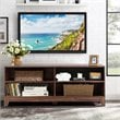 Costway Wood TV Stand/Entertainment Media Center for TVs up to 58