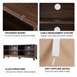 Costway Wood TV Stand/Entertainment Media Center for TVs up to 58