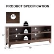 Costway Wood TV Stand/Entertainment Media Center for TVs up to 58