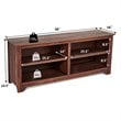 Costway Wood TV Stand/Entertainment Media Center for TVs up to 58