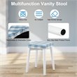 Costway MDF Vanity Makeup Dressing Set with 8 Dimmable Bulbs Mirror in White