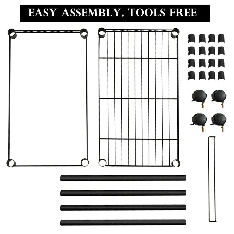 Costway Contemporary Steel Rolling File Cart with Extra Shelf in Black