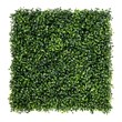 Costway 12-piece Contemporary PE Artificial Boxwood Plant Wall Panel in Green