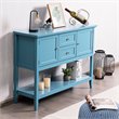 Costway MDF and Pine Wood Sideboard with Drawers & Storage Cabinets in Blue