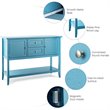 Costway MDF and Pine Wood Sideboard with Drawers & Storage Cabinets in Blue