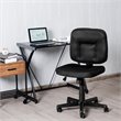 Costway Contemporary Sponge and Mesh Computer Chair with Low Back in Black