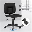 Costway Contemporary Sponge and Mesh Computer Chair with Low Back in Black