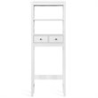 Costway Engineered Wood Over The Toilet Space Saver with 2 Drawers in White