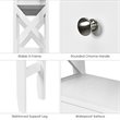 Costway Engineered Wood Over The Toilet Space Saver with 2 Drawers in White