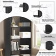 Costway 4-Tier Engineered Wood Multipurpose Bookcase with Open Shelves in Black