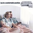 Costway L-Shaped Wood Sponge and Plastic Convertible Sectional Sofa in Gray