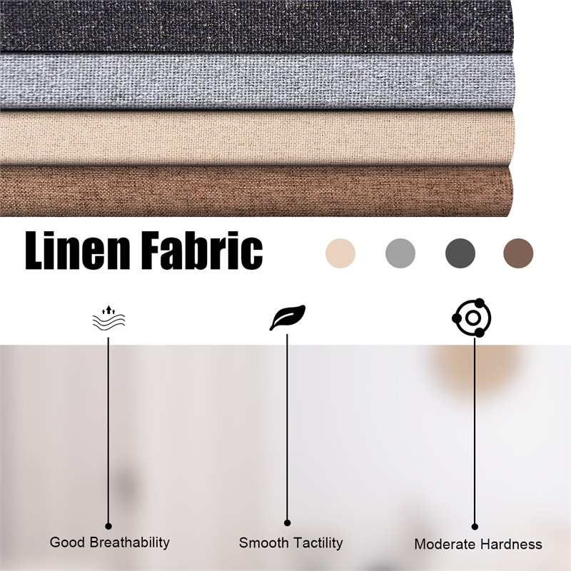 Costway L-Shaped Wood Sponge and Plastic Convertible Sectional Sofa in Gray