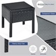 Costway 3-piece Rattan Patio Furniture Set with Seat Cushions in Gray/Black