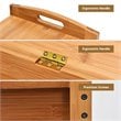 Costway 3-tier Contemporary Premium Bamboo Shoe Rack in Natural