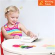 Costway PP Plastic Kids Activity Table Set with 2 Chairs in Multi-Color