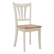 Costway 5-piece Rubber Wood Dining Table Set with 4 Chairs in Natural