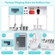 Costway Contemporary Solid Wood Kids Kitchen Playset with Pots & Pans in White