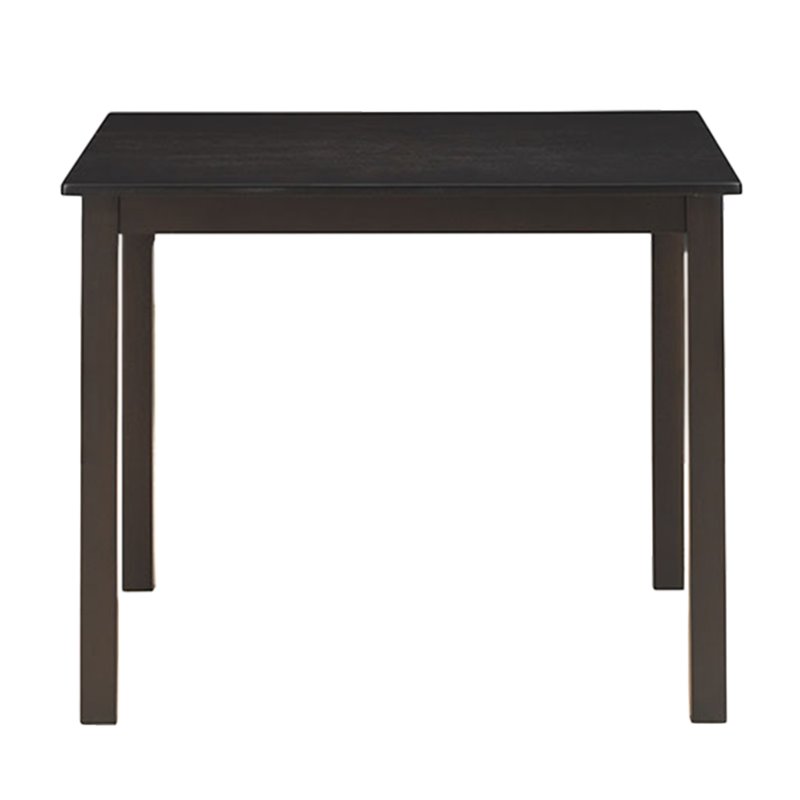 Costway 3-Piece Rubber Wood Kitchen Dining Set with 2 Chairs in Coffee/Beige