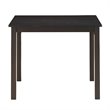 Costway 3-Piece Rubber Wood Kitchen Dining Set with 2 Chairs in Coffee/Beige
