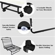 Costway Steel Foldable Daybed with 4 inch Memory Foam Mattress in White