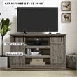 Costway Sliding Barn TV Stand/Entertainment Center for TV's up to 60