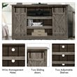 Costway Sliding Barn TV Stand/Entertainment Center for TV's up to 60
