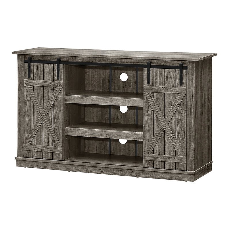 Costway Sliding Barn TV Stand/Entertainment Center for TV's up to 60