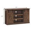 Costway Sliding Barn TV Stand/Entertainment Center for TV's up to 60