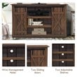 Costway Sliding Barn TV Stand/Entertainment Center for TV's up to 60