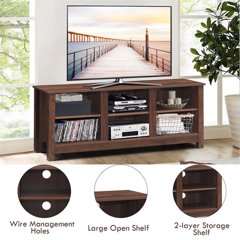 Costway TV Stand/Entertainment Center for TV's up to 60