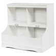 Costway 4 Storage MDF Board Multi-Functional Bookcase in White