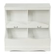 Costway 4 Storage MDF Board Multi-Functional Bookcase in White