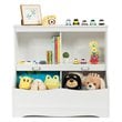 Costway 4 Storage MDF Board Multi-Functional Bookcase in White
