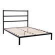 Costway Heavy Duty Metal Full Bed Platform Frame with Headboard in Black
