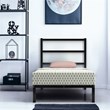 Costway Heavy Duty Metal Twin Bed Platform Frame with Headboard in Black